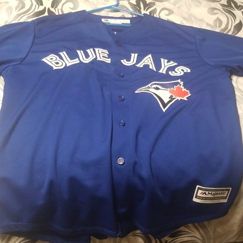 Majestic Stitched Bluejays baseball jersey